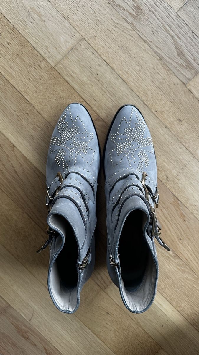 Chloé Herrenschuhe: Chloé Suede Gray Ankle Boots - size 40 – Gebraucht aus Luzern von ida_hv2y 1