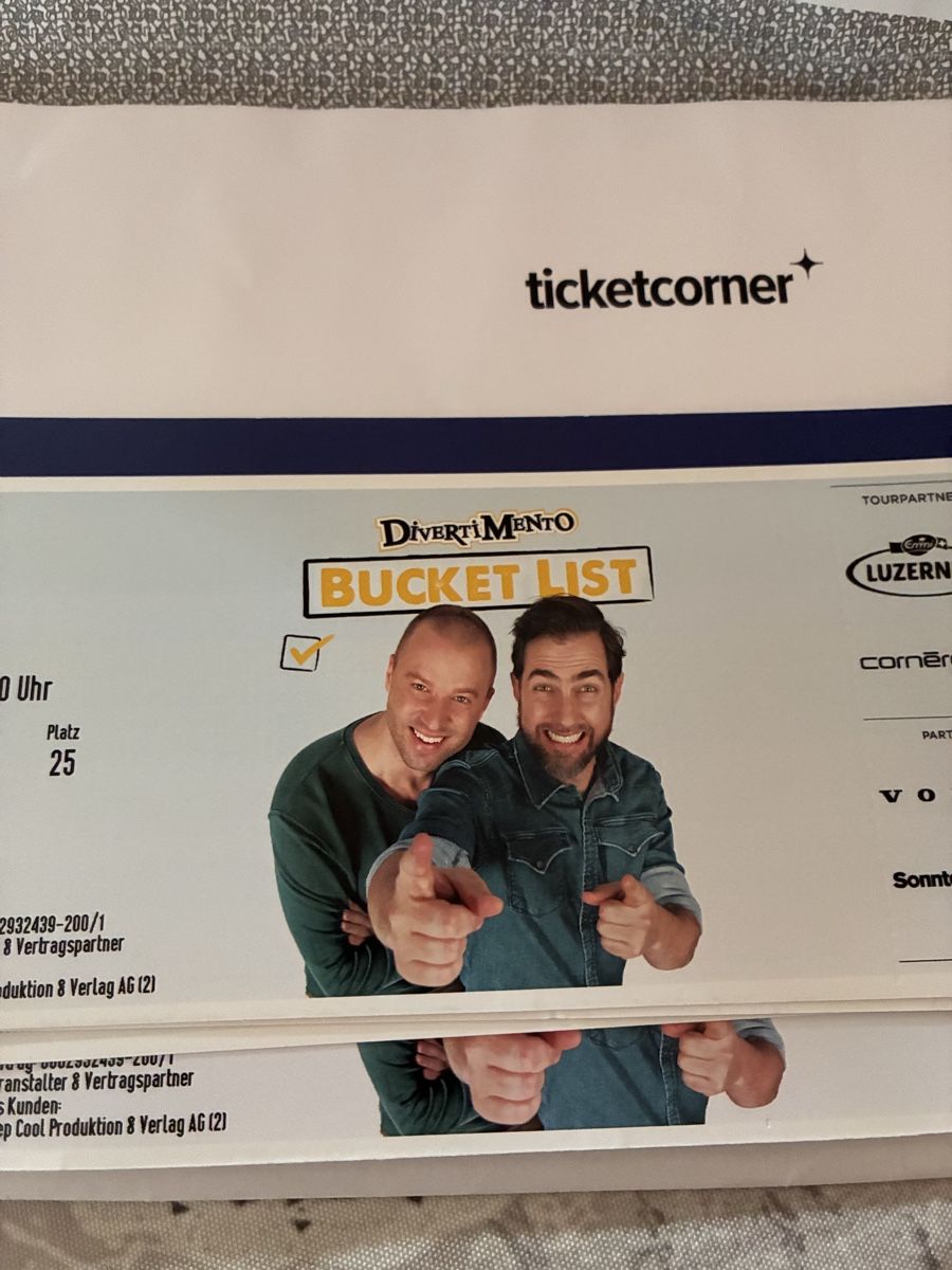 Tickets: 2 Tickets Divertimento Basel – Neu und originalverpackt aus Aarwangen von Dlt7