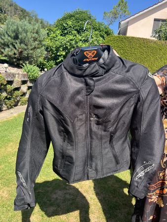 IXON Damen Motorradjacke Schwarz Grösse S