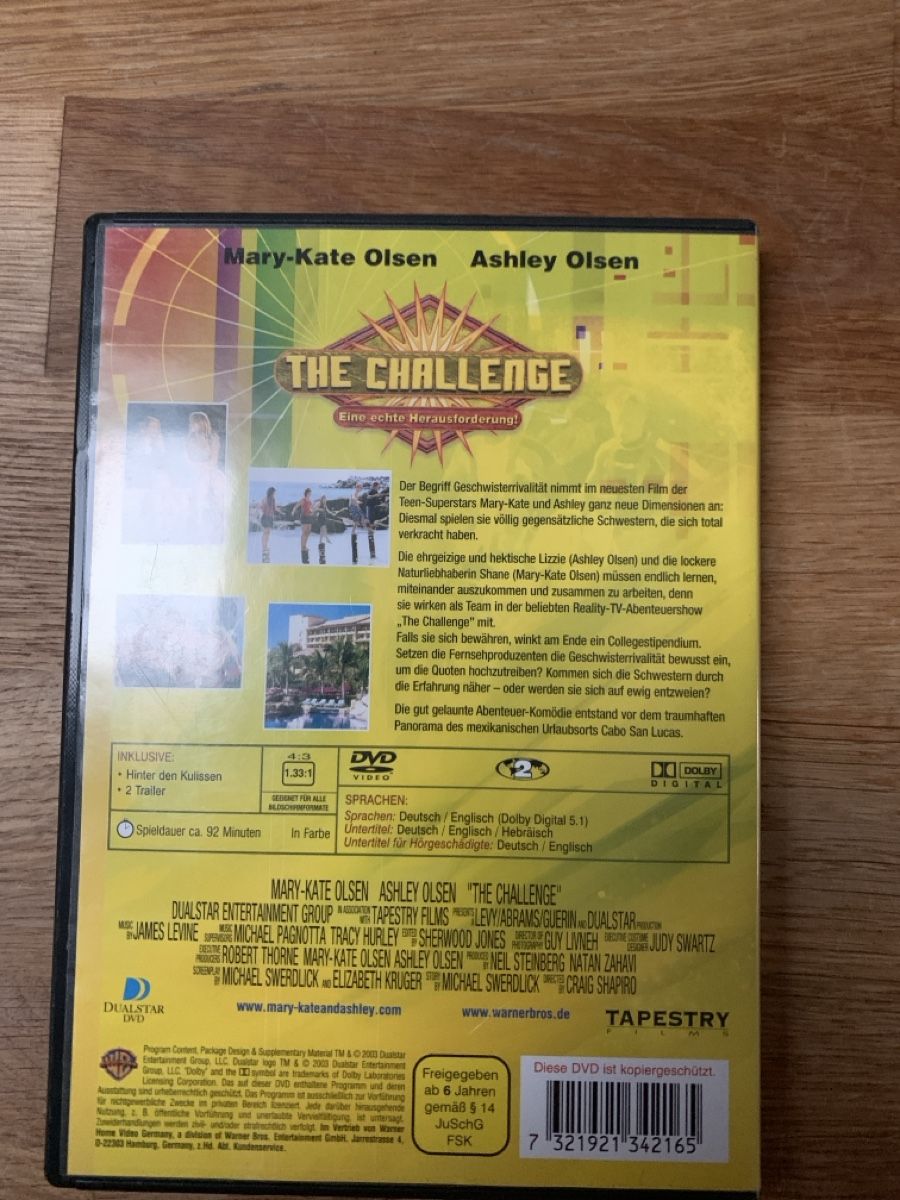 Tutti i DVDs: DVD The Challenge - Eine echte Herausforderung! – Usato da Sempach venduto da Nimsaj5 1