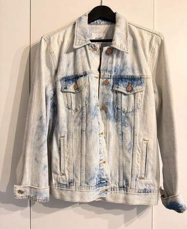 Damen Jeans Jacke Oversize L Stonewash Old Navy Hellblau
