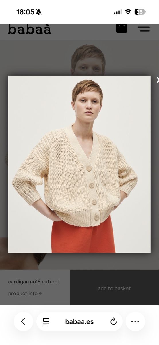 Giacche: babaà cardigan no18 natural – Usato da Zürich venduto da lamavibez 2