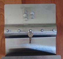 Schlüsselbrett magnetisch, aus Edelstahl für Wandmontage