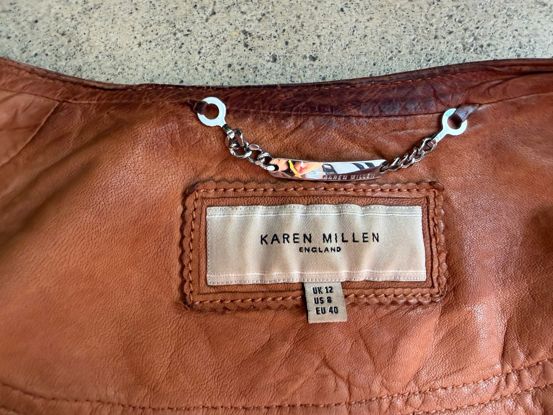 Karen Millen Vestes: KAREN MILLEN Lederjacke 🤎 – D'occasion à zürich par vintage12 7