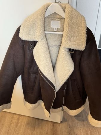 Veste H&M style aviateur marron doublée taille M