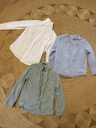 3 Jungen Hemden 116-128