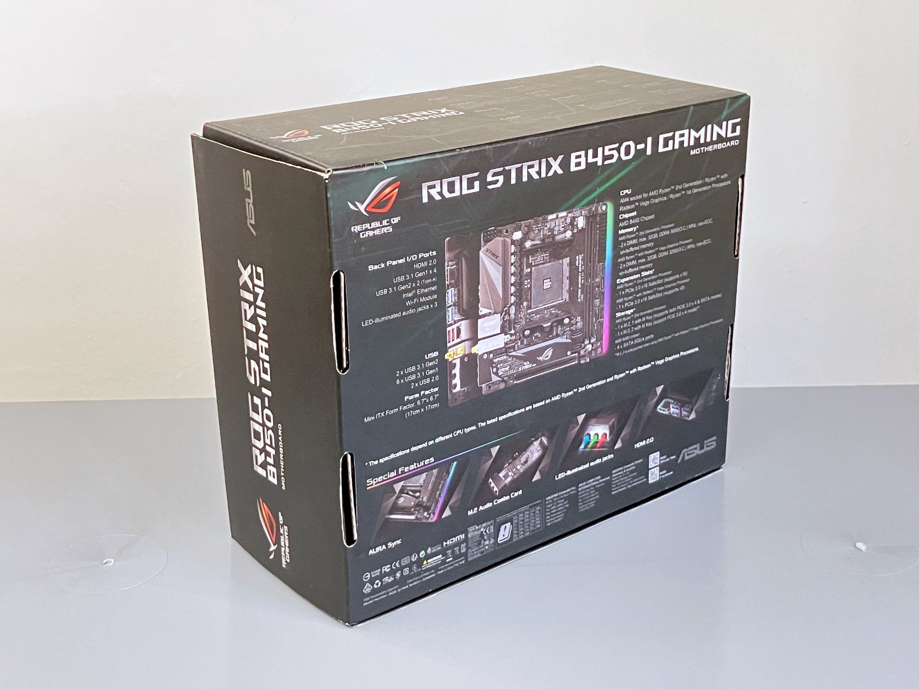 Asus Cartes mère: ASUS ROG Strix B450-I Gaming - Mini-ITX AM4 – D'occasion à Zürich par sekirkis 2