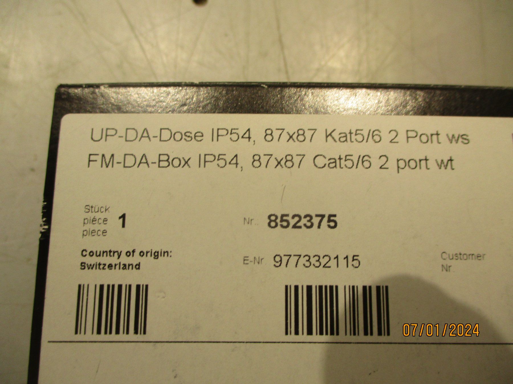 Stecker: R+M UP DA DOSE IP 54 NEU NEU – Neu und originalverpackt aus Langnau i. E. von Superseven69 2