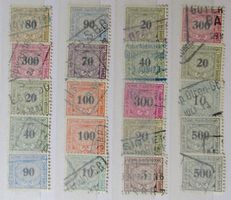 SWITZERLAND: Lot des timbres ferroviaires, O