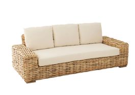 Gemütliches Rattan Sofa, 3-Sitzer von JL  - TOP **