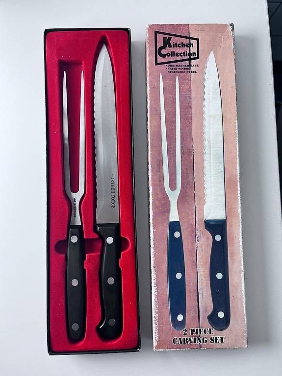 Küchenmesser: Tranchiermesser und Gabel NEU nie gebraucht. – Gebraucht aus Zürich von Ikle00