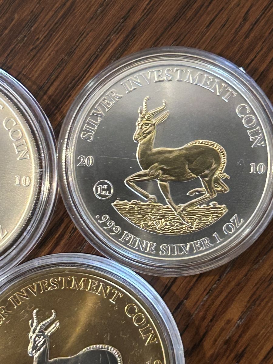 Tutti le monete: 4Stk. Silberunzen Gildet Springbok  – Usato da St. Gallen venduto da Tenkmaster 1