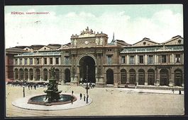 Zürich, Hauptbahnhof, Pferdekutschen, B