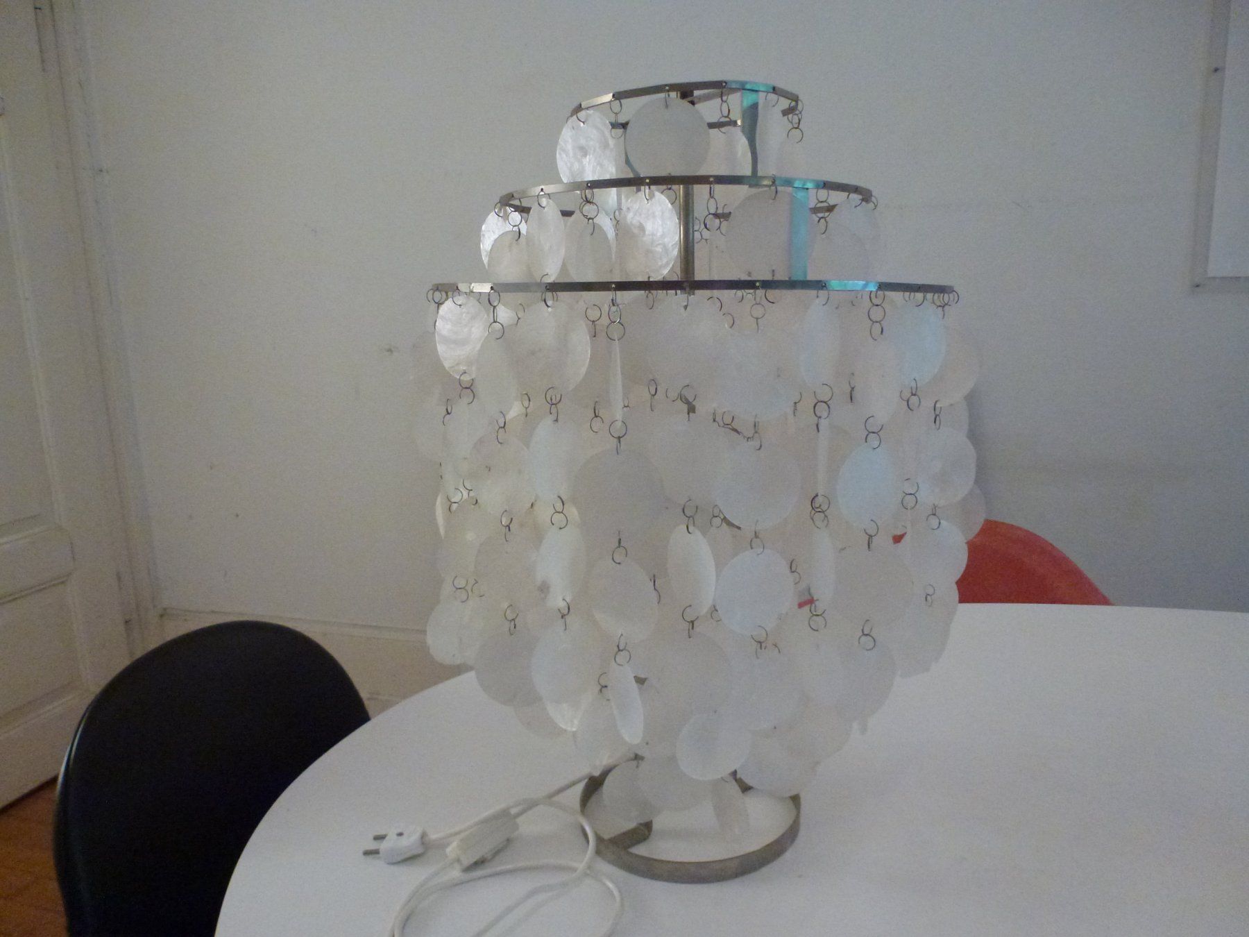 Lampade: Tischlampe Fun, Panton Muschelplatten – Usato da Zürich venduto da Luftibus01