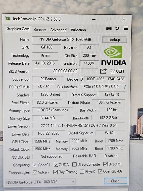 Nvidia Schede grafiche: Nvidia GeForce GTX 1060 6GB – Usato da Worb venduto da MisterSunshine 4