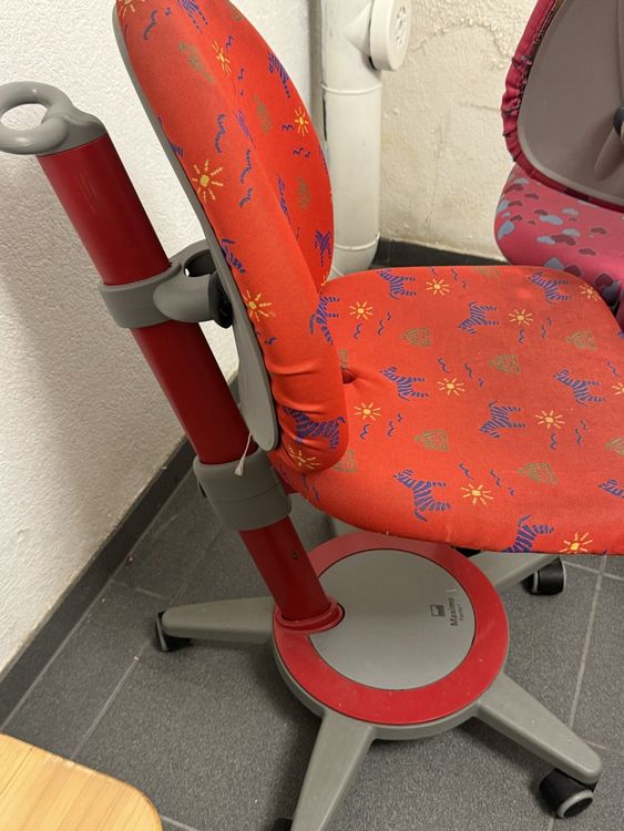 Kinderbürostuhl moll Maximo rot Zebra Muster (Gebraucht) in Dietikon ...