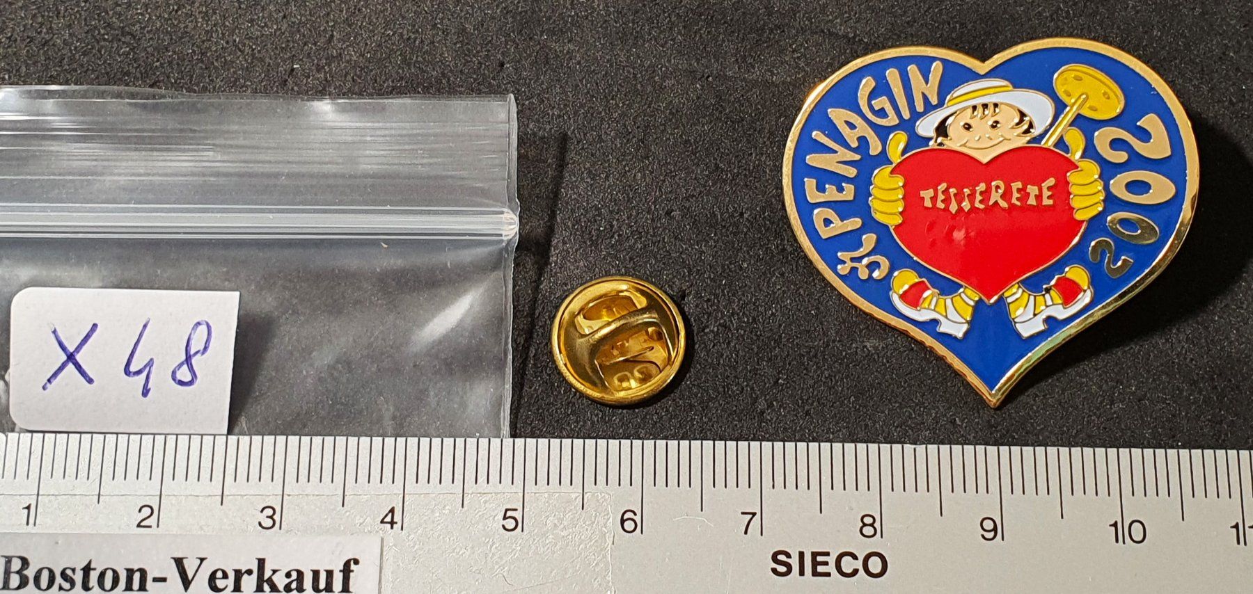 Plaketten & Abzeichen: X48 - Pin Tesserete 2002 – Gebraucht aus Reinach BL von Boston-Verkauf 1