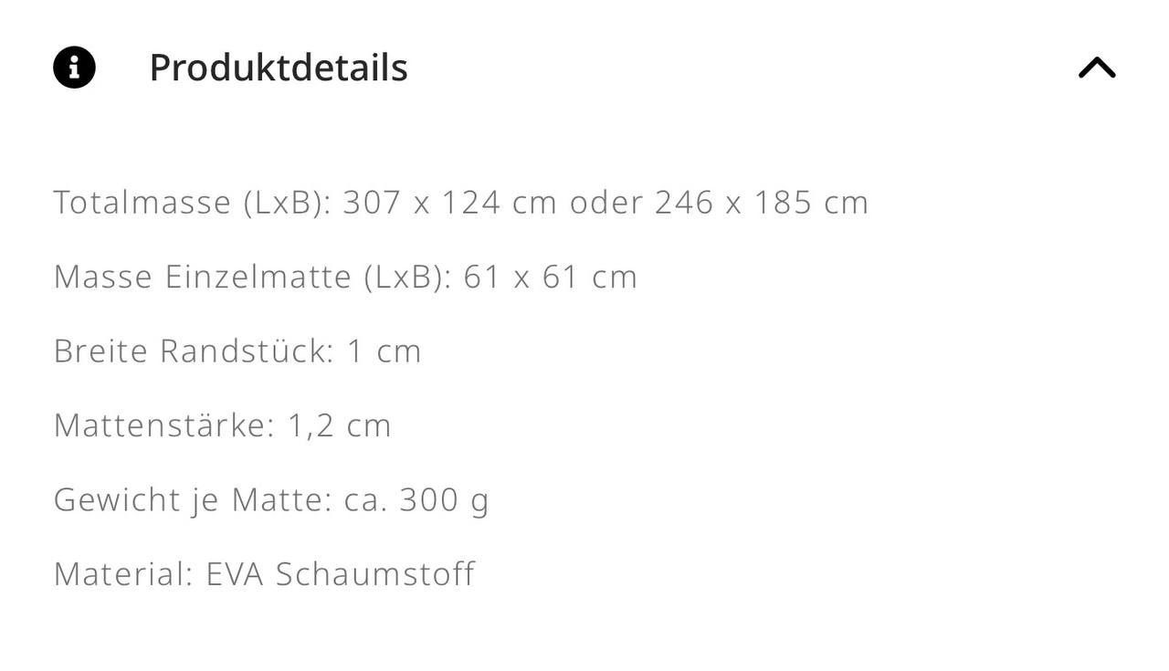 Tappetini fitness: Bodenschutzmatte 146 Teile – Usato da Bertschikon venduto da iri_2dxx 5