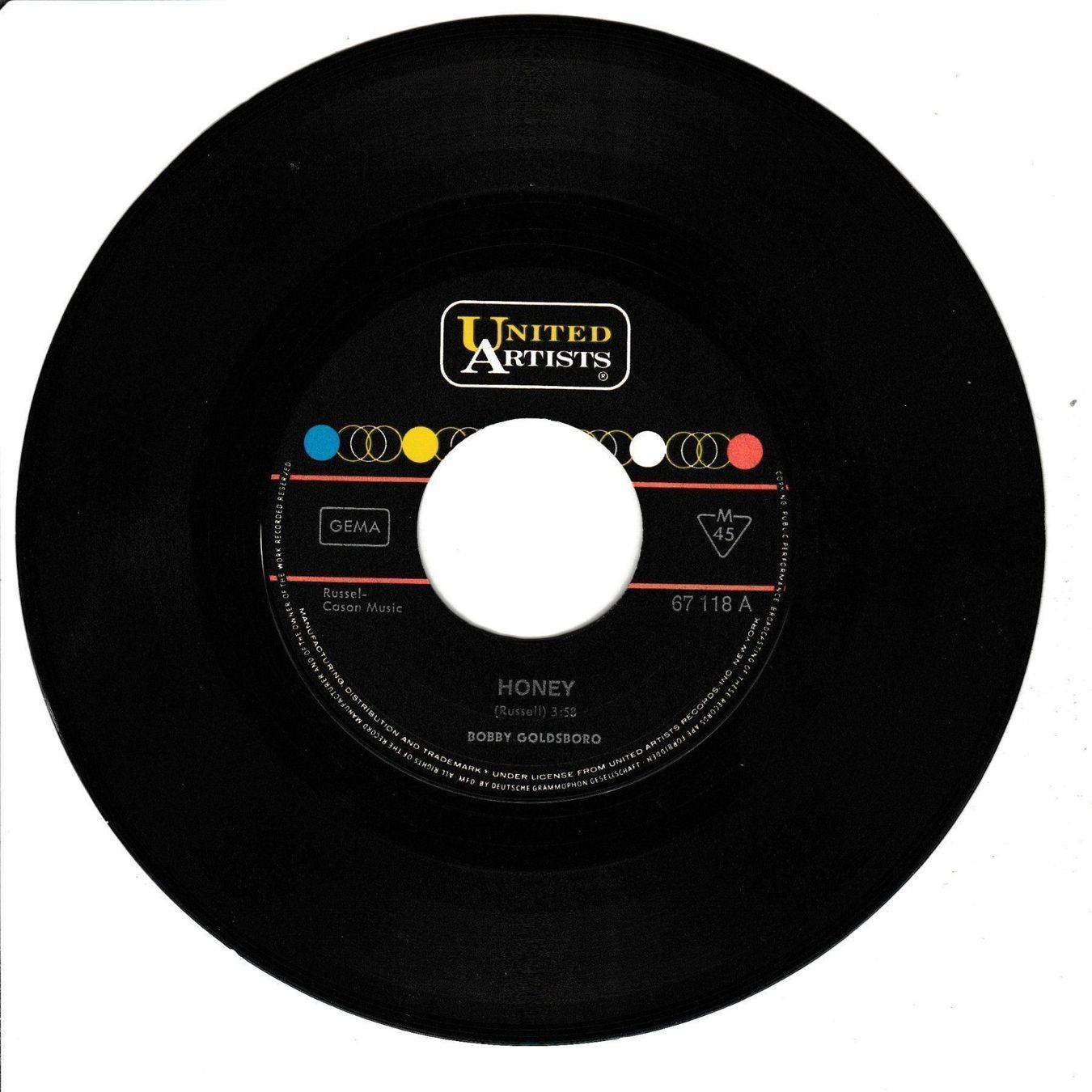 Dischi in vinile: Bobby Goldsboro - Honey 7" Vinyl – Usato da Tübach venduto da JamesStone 3