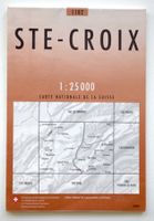 Ste Croix 1:25'000 Landkarte Landeskarte der Schweiz 1182