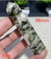 Deko Heilstein K-315 – Grüner Glimmer Turmalin Turm – 9,8 cm