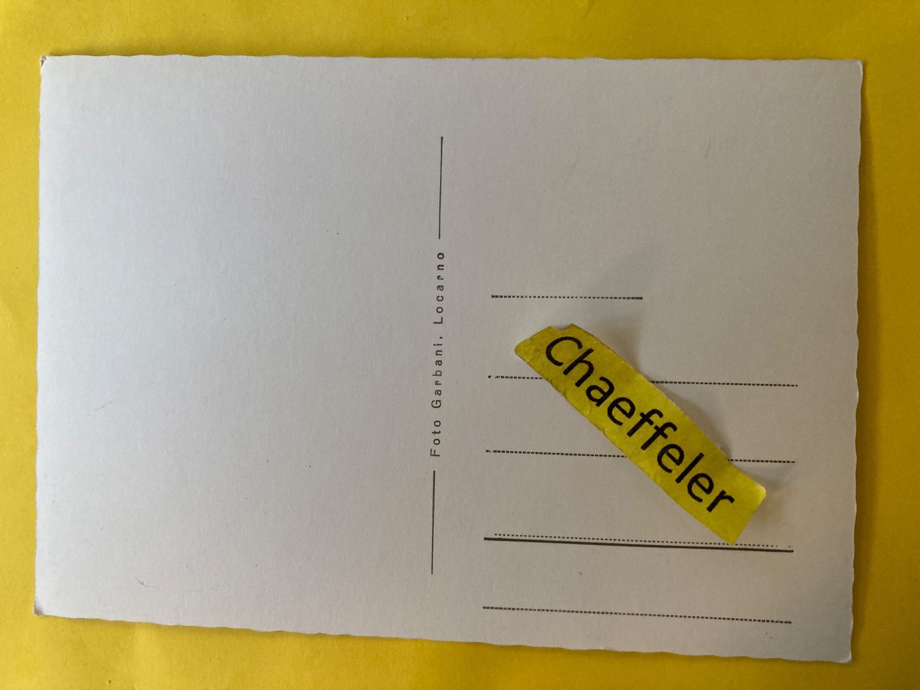 Cartoline postali: Vista della Cimetta s. Locarno – Usato da Zürich venduto da Chaeffeler 1