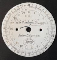 VINTAGE WAAGE ZIFFERLATT EMAILLIERT