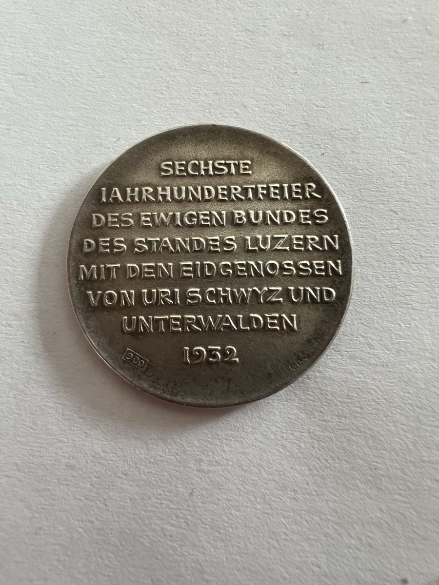Medaglie: Zentenarfeier Luzern 1932 Silber – Usato da Kriens venduto da Renggi70 1