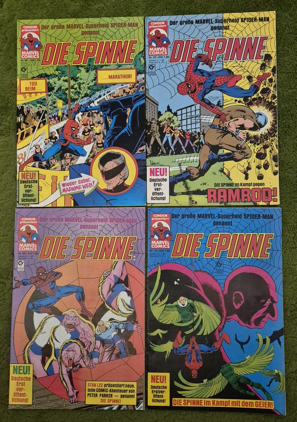 Comics: Die Spinne / Marvel Comics / Condor Verlag / 14 Hefte – Gebraucht aus Chur von Schaf_60 2