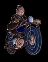 Hergé TINTIN - Pin's - Coinderoux 04 Tintin Motard
