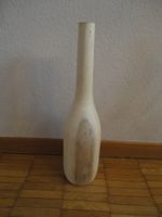 Holz-Vase, neuwertig, schlichtes Design, Frühlingsdeko, 20cm