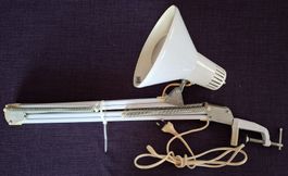 Architektenlampe weiss aus den 70-er Jahren