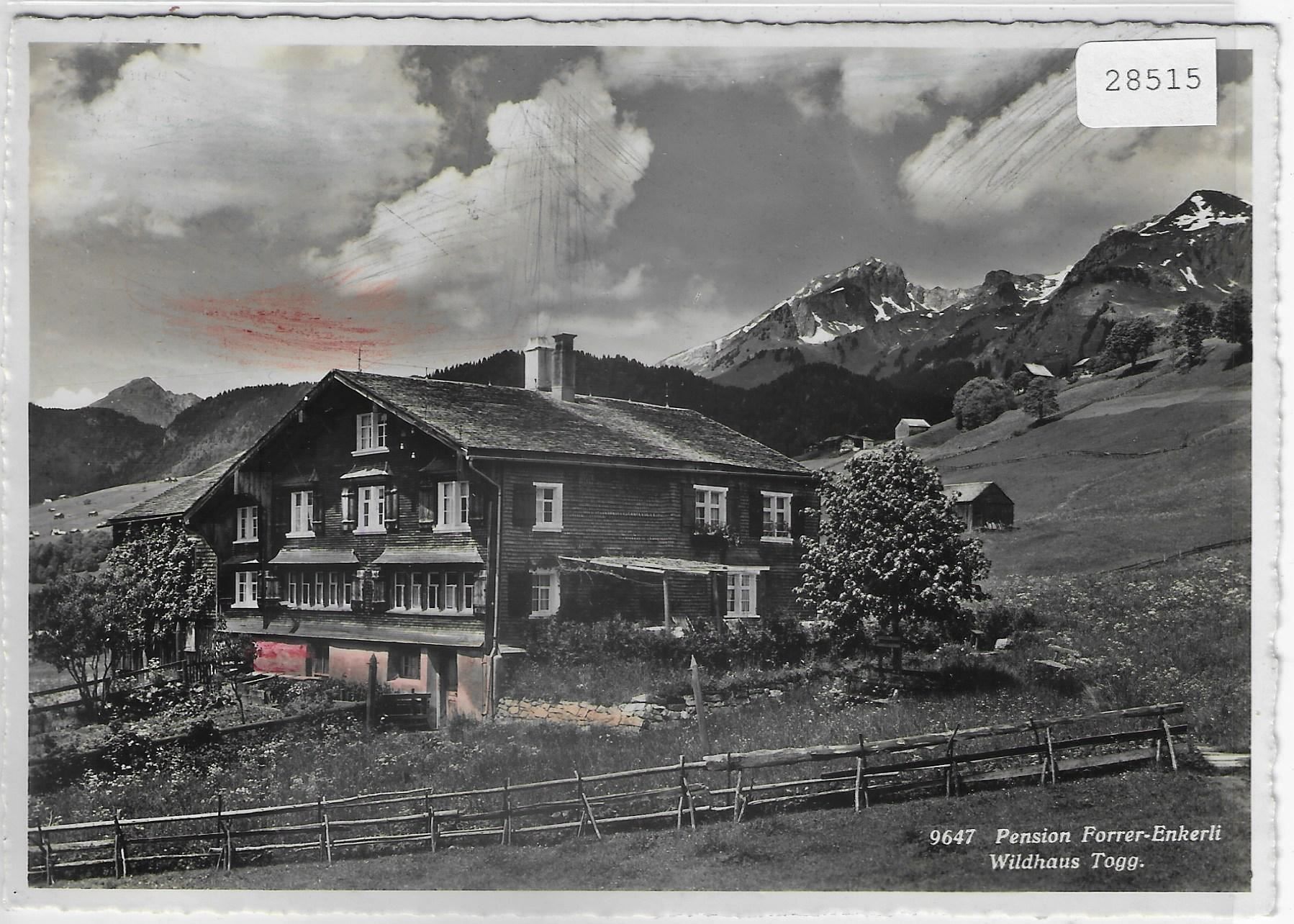 Cartoline postali: Pension Forrer-Enkerli - Wildhaus – Usato da Ettingen venduto da Kartenplanet