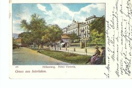 Interlaken Höhenweg Hotel Victoria 1906