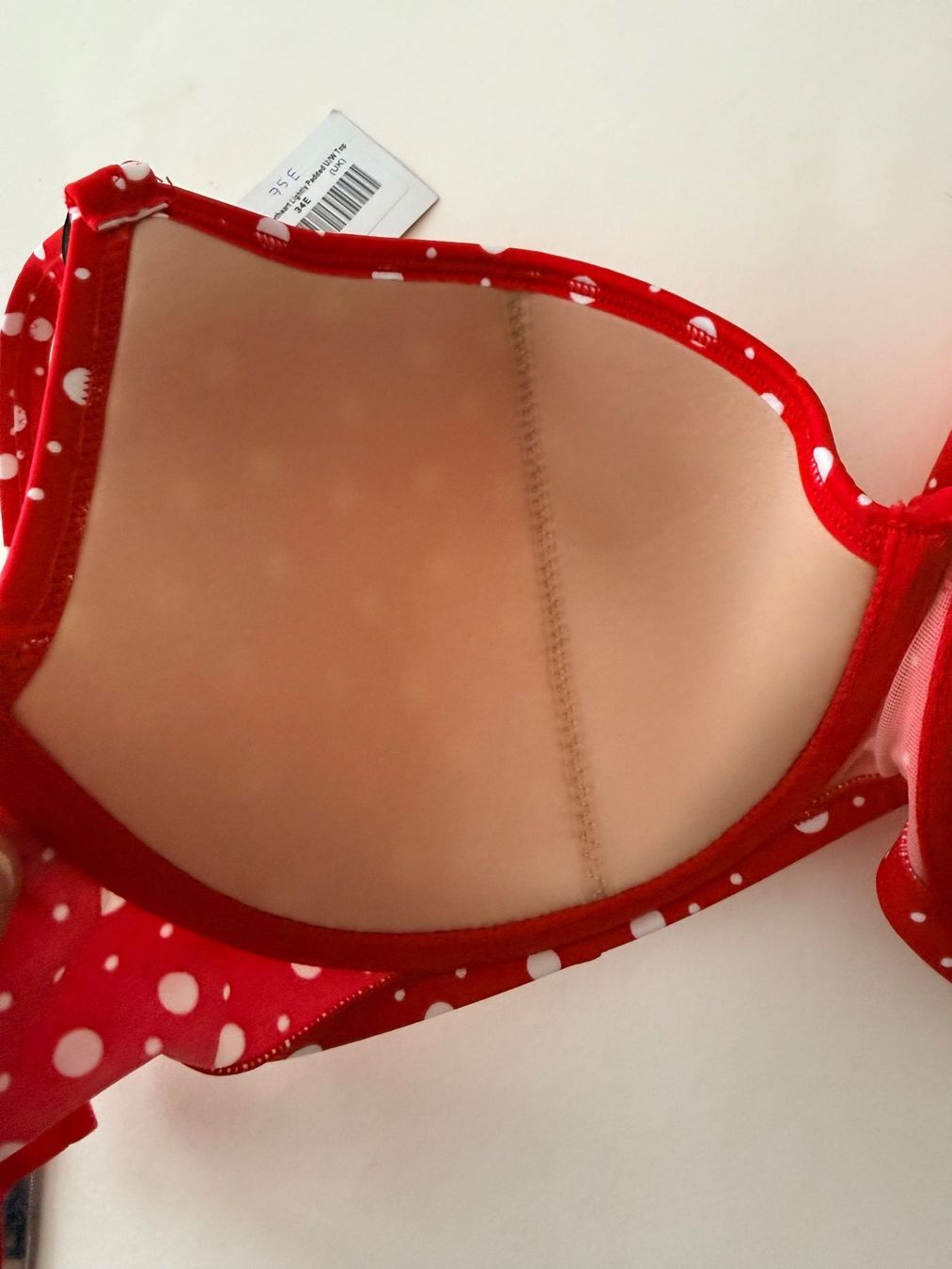 Costumi da bagno & Bikini: POUR MOI, Bikini-Top, Grösse 75E, Farbe Rot/Weiss getupft – Nuovo e nell'imballaggio originale da Rudolfstetten venduto da gst_g7xl 5