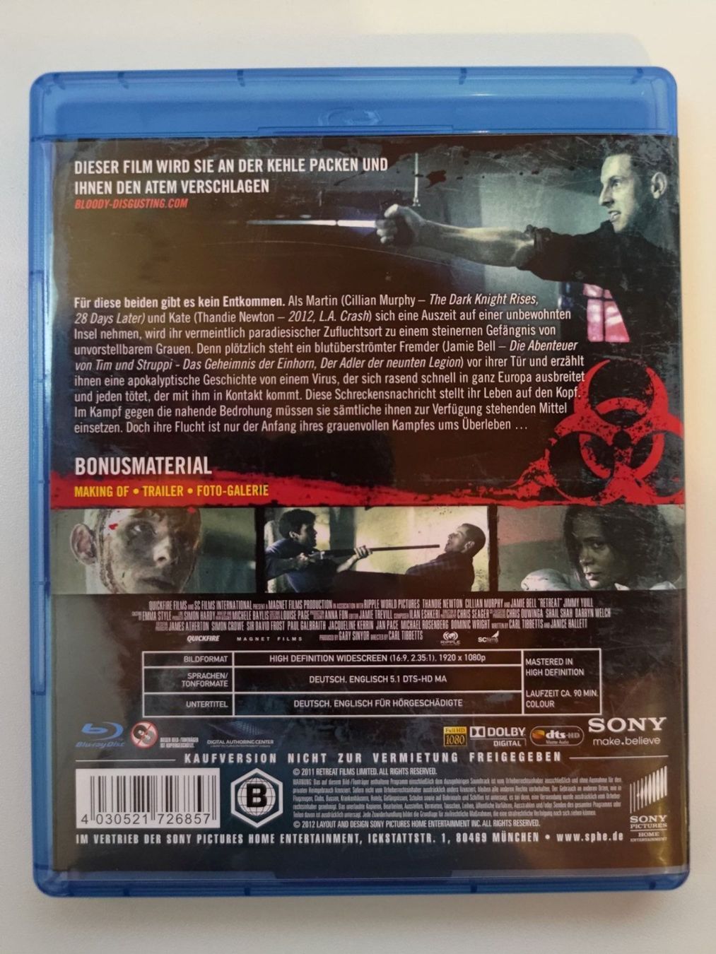 Tutti i DVDs: Retreat – Usato da Liestal venduto da Kratzilla 2