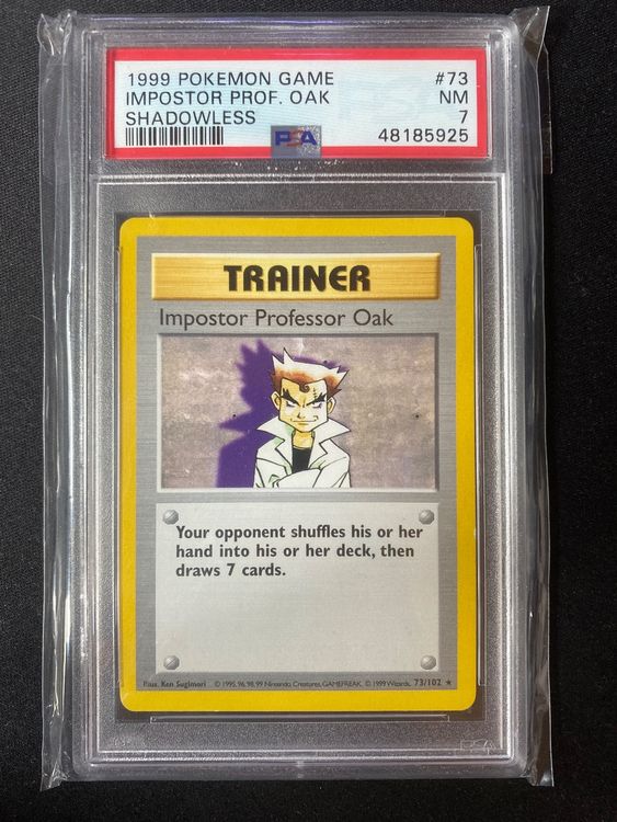 Impostor Professor Oak (73/102) (Shadowless) [Base Set 1st Edition] main image 0