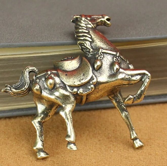 Statuette: Pferd aus Messing – Nuovo e nell'imballaggio originale da Basel venduto da Kunterbunt12 2