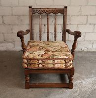 Ercol Windsor 2 Lehnstühle & 2 Hocker: Brit. Klassiker 70er