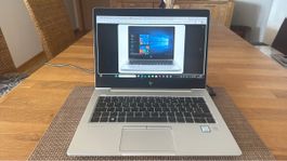 HP EliteBook Notebook silber