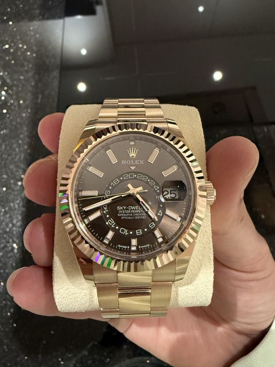 Rolex Sky-Dweller Roségold, Schoko Zifferblatt! 3