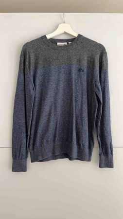 Lacoste Pullover blau/grau Grösse 4/M neuer Zustand
