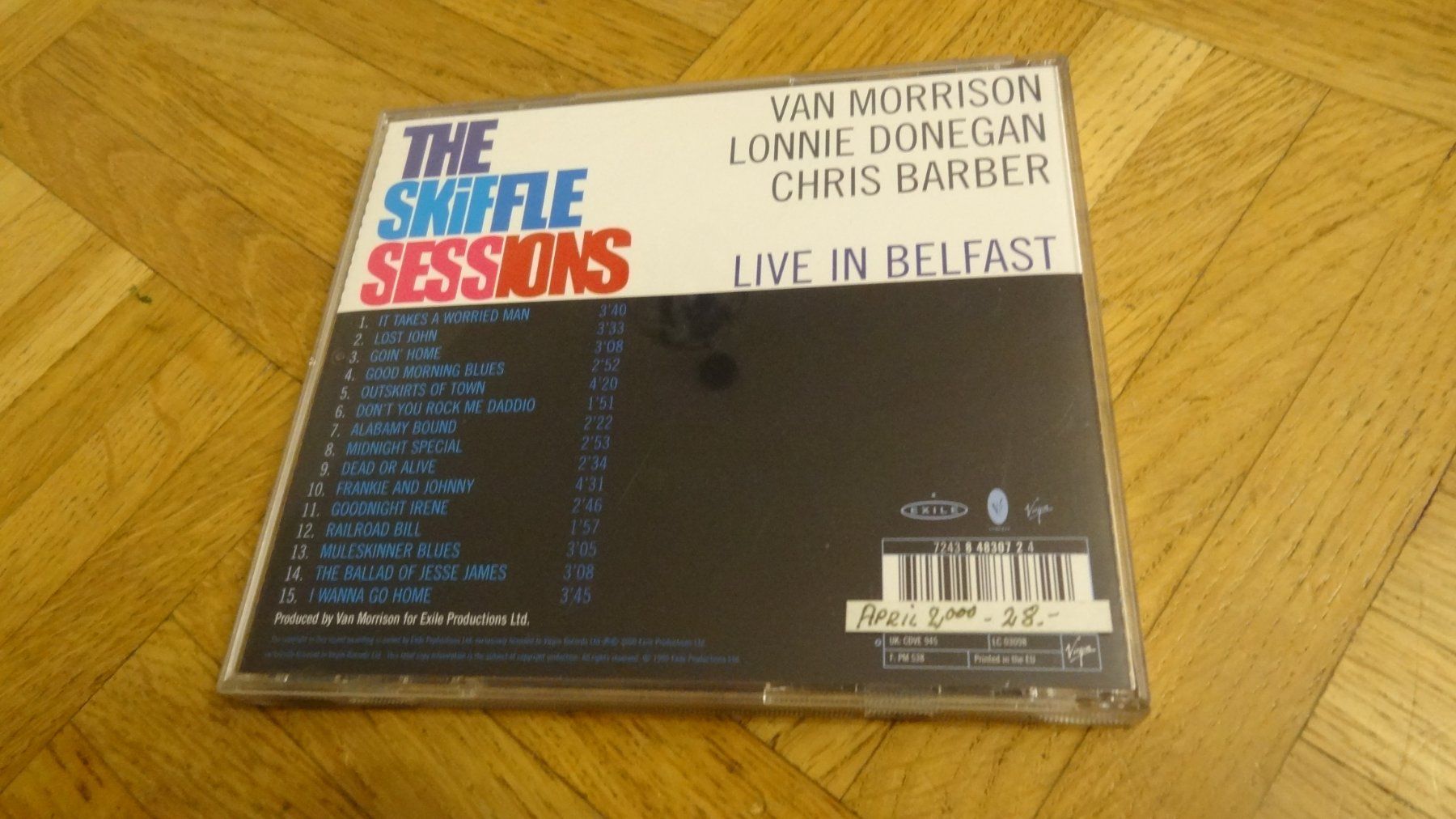 CD: The Skiffle Sessions Morrison Donegan Barber Live Belfast CD – Usato da Olten venduto da Disc-Ausverkauf 1