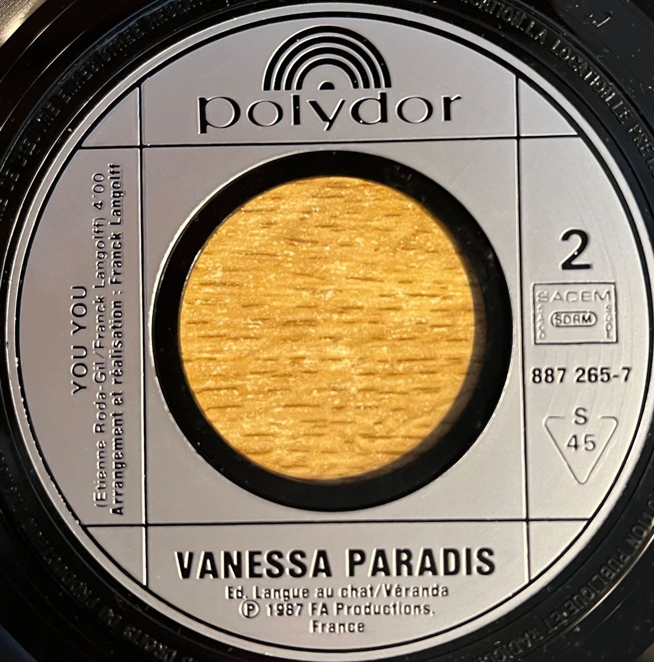 Dischi in vinile: VANESSA PARADIS - MANOLO MANOLETE – Usato da Bussigny venduto da vinyl-pas-cher 3