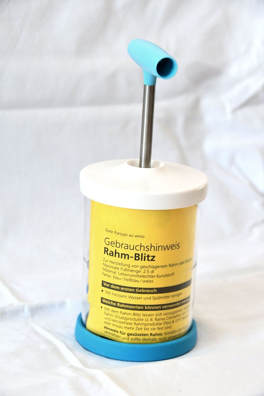 Betty Bossi Küchengeräte: Betty Bossi Rahm-Blitz, blau / transparent – Neu (gemäss Beschreibung) aus Lohn-Ammannsegg von Keyflower 2