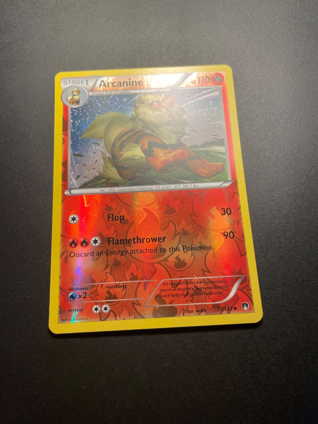 Pokémon Carte collezionabili: Arcanine Breakpoint Reverse Holo 11/122 – Usato da Zürich venduto da pokemon_cards