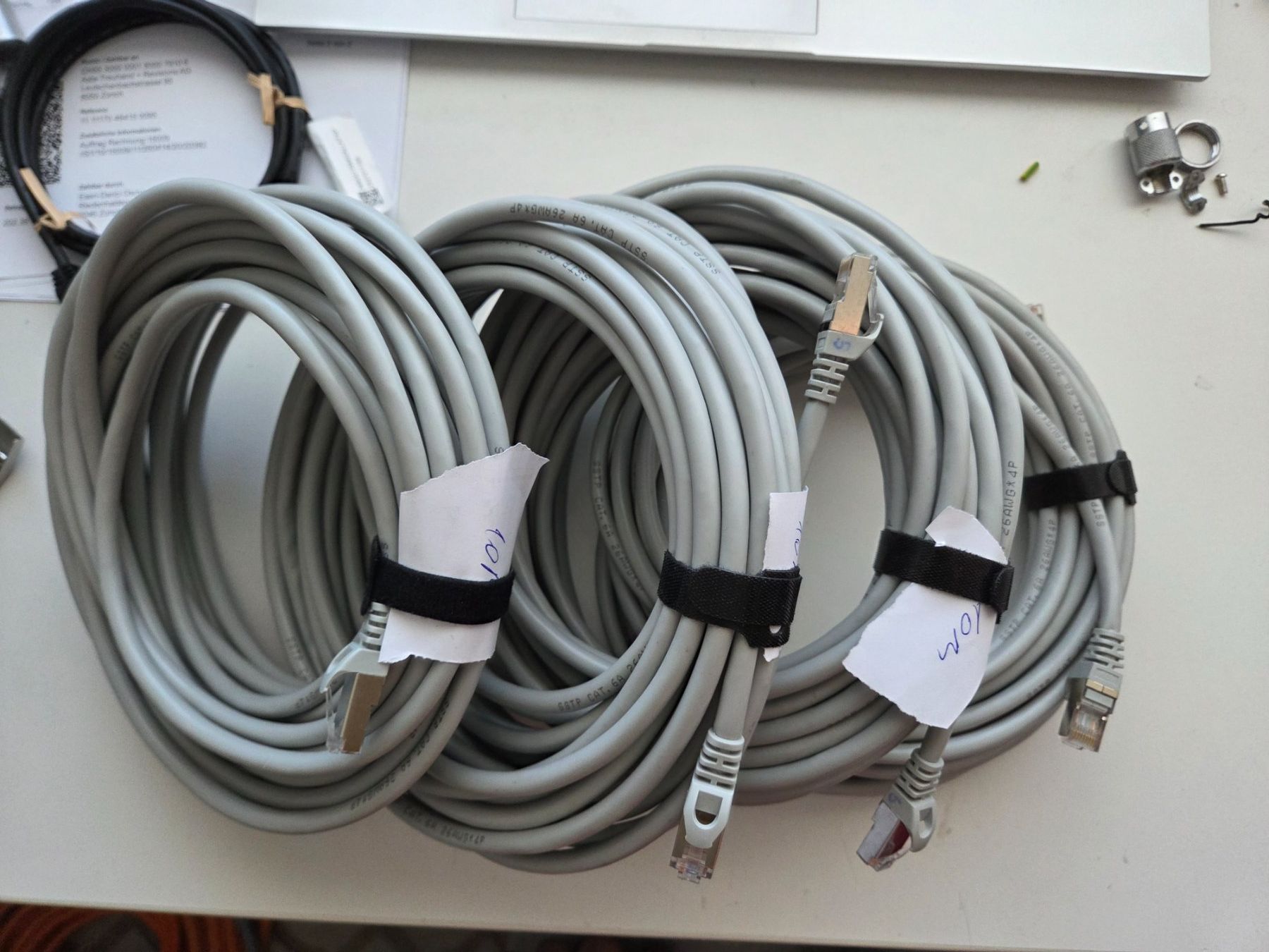 Cavi: Patchkabel Cat6A RJ45 UKV 10m Ethernetkabel Internetkabel – Usato da Zürich venduto da Alibaba1234 2
