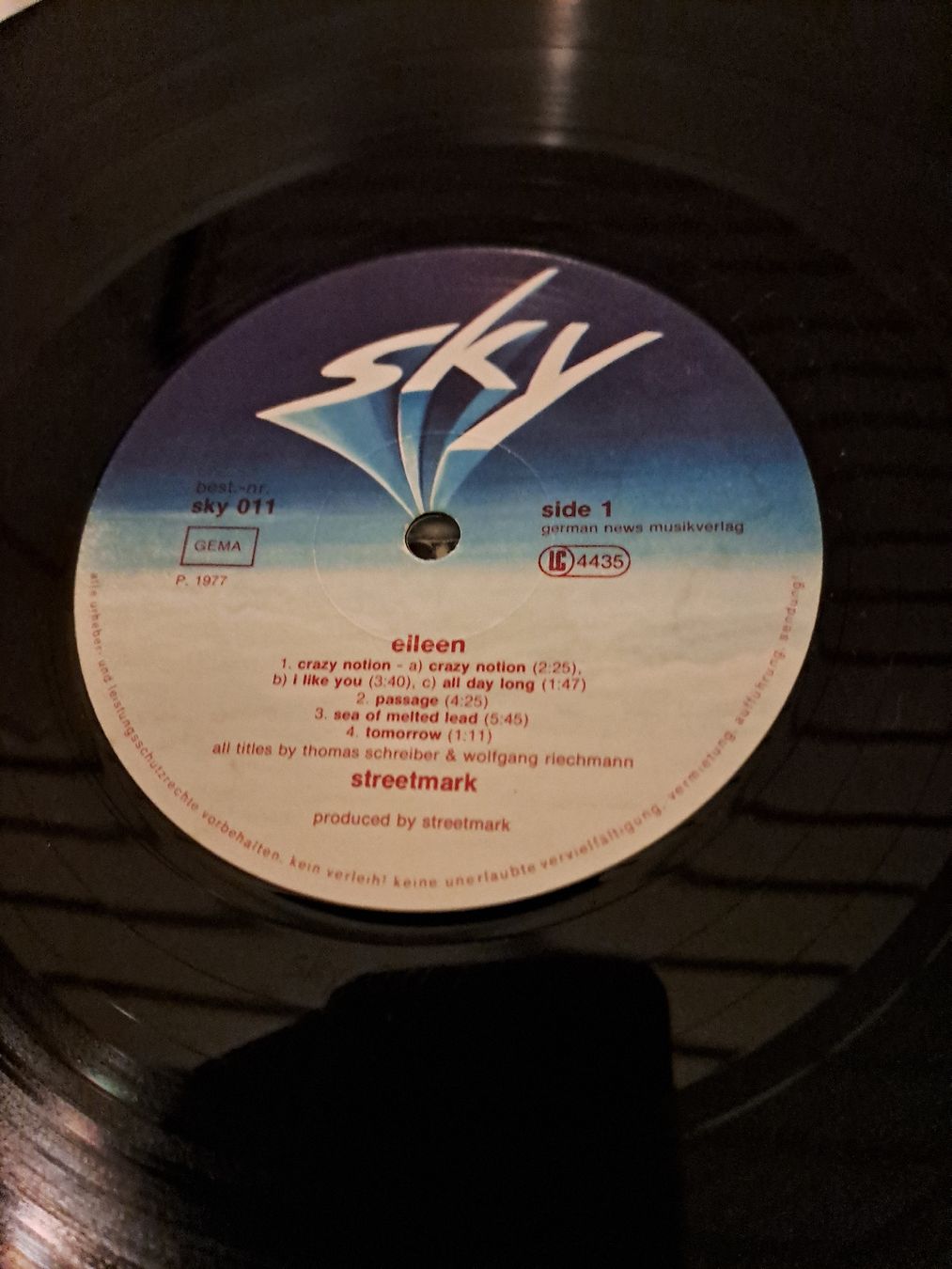 Dischi in vinile: LP  STREETMARK  "Eileen"  sky – Usato da Uetendorf venduto da Essiggurken 3