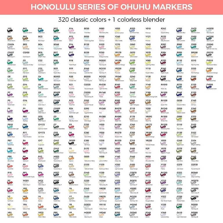 Colori: Set de 320 marqueurs OHuhu Honolulu – Nuovo e nell'imballaggio originale da Les Acacias venduto da rut_jsv8 3