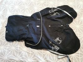 Hurtta Drizzle Coat Mantel Hundemantel Hundejacke raven 35cm